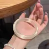 Pulseira Olho de Gato Direto da Fábrica Feminina Champagne Dourado Jade de Gelo Pulseira Calcedônia Lua de Gelo Branco Alto Grau de Formatura