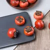 Ruyi Madera de Rosa Ensamblada con Madera Fragante Artesanía Grande con Forma de Caqui para Mesa de Té de Oficina, Colgante Pequeño para Teléfono Móvil
