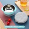 Tazón de succión suplementario para alimentos para bebés, especial para bebés, anticaídas, antiescaldaduras, tazón de comedor infantil de acero inoxidable, vajilla para bebés.
