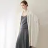 Fio Consinee 100% cashmere unissex cor sólida xale estiloso e elegante para o trajeto na cidade