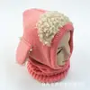 Bufanda cálida de lana para bebé de invierno gorro de una pieza estilo coreano gorro de una pieza de cachorro gorro cálido para bebé