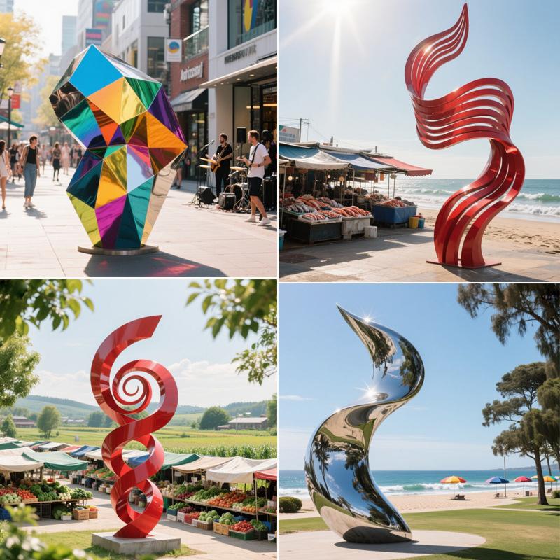 园林美陈不锈钢摆件