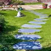 Pedras Azuis para Caminho de Jardim, Pátio e Gramado, Pavimentadoras Antiderrapantes para Exterior, Pedras de Passagem