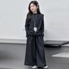 Conjunto de Colete de Outono para Meninas Primavera e Outono Novo Vestuário Infantil Colete para Meninas Camiseta Básica Calças de Perna Larga Conjunto de Três Peças