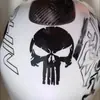 Decalque de Moto Caveira Adesivo Personalizado Tendência Diabo Marvel Punisher Tanque de Combustível Moto Adesivo Refletivo