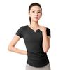 Ropa de Yoga Juyitang Sports de Nailon de Manga Corta Ropa de Yoga de Manga Corta Transpirable de Alta Elasticidad que Absorbe el Sudor