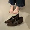 Zapatos Mary Jane con Plataforma para Mujer 2026 Otoño Nuevos de una Sola Correa con Falda Zapatos de Noche Corte Bajo Pisos Estampado de Leopardo