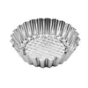 Fabricante Acero Inoxidable Molde para Tartaleta de Huevo Cocina Molde Anillo para Pastel de Manzana Hogar Molde para Pastel de Arroz al Vapor Molde para Pastel Venta al por Mayor
