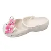 Tamancos Casuais da Moda, Acessórios de Verão, Fivelas Metálicas para Sapatos, Decorações de Pedrarias de Alto Padrão, Chinelos Fechados Destacáveis