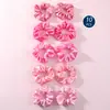 Combinación Transfronteriza de Color Aleatorio Nuevo Estilo Más Vendido Color Sólido Elegante Simple Tela Arte Satín Lazo para el Cabello Accesorio para el Cabello