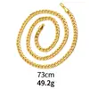Suministro directo de fábrica simulación DISCO hip hop ostentoso collar de oro collar de diamantes de simulación disco en stock venta al por mayor