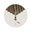 Alfombrilla de Ratón Redonda Estilo Clásico, Salvamanteles Pequeño Estilo Chino, Posavasos Antideslizante, Pinza para Ollas Mediana Aislante de Cocina