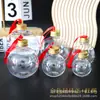 Botella de Plástico de 100ml Botella Esférica Decoración Navideña Bebida de Jugo Frasco para Dulces Botella Redonda Desechable para Empaque