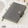 Caderno A5 com Fivela Espessado Nota Couro Macio Simples Livro de Registros de Escritório Diário Pode Ser Personalizado com Impressão de Logo