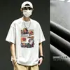 Estilo Novo de Verão 100% Algodão Puro Masculino Manga Curta Alta Qualidade Tendência Bonito Jovem Solto Estilo Americano Camiseta para Homens