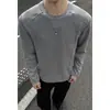 2026 HT26438 Longitud Extendida Exterior Talla Grande Cuello Redondo Estructurada Manga Larga Camiseta M-5X HT26713-Especial P20