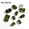 Platino Kaman Forma de Pera Recubrimiento Galvanizado Color Brillante Cambiante Sultanita Piedra Suelta Accesorio para Joyería Arte de Uñas Pedrería Fábrica Venta al por Mayor