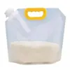Bolsas Selladas para Almacenamiento de Granos, a Prueba de Humedad, a Prueba de Insectos, Transparentes, Engrosadas, con Asas, Bolsas Domésticas de Pie con Boquilla