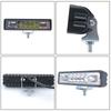 Lámpara auxiliar de coche/moto, luz de trabajo LED de 48 W, luz de inspección intermitente roja, azul, amarilla y blanca.