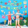 Zk016 Amazon Verano Piscina Flamenco Hawái Pegatina de Pared Tarjeta Accesorios para Fotos Decoración Tarjeta