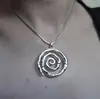 Junyan Joias Transfronteiriças Moda Corrente de Cobra Aço Inoxidável Espiral Espessa Pingente Charme Colar Boêmio Y2K Colar
