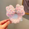 Gomas elásticas para el pelo de niña para moños de bebé, Gomas para el pelo con lazo de lentejuelas tridimensional para niños, Coronas de cumpleaños para niñas