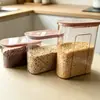 Latas de Almacenamiento para Granos de Cocina Doméstica, Contenedores Sellados para Almacenamiento de Arroz, Nueces, Granos, Productos Secos, Latas de Almacenamiento a Prueba de Polvo y Humedad
