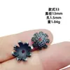 En stock al por mayor, retención de color duradera, tapas de flor gris hierro, tapas de cuentas, estilo vintage, accesorios para pulseras y joyería DIY