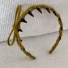 Faixa de cabeça antiderrapante para lavar o rosto, faixa de cabeça para o topo do crânio, acessório de cabelo feminino de luxo leve de alta qualidade, novo estilo primavera/verão 2026