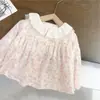 Camisa para niña, nuevo estilo primavera y otoño, elegante camisa de manga larga de verano para niñas, dulce top infantil, comercio exterior