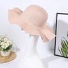 Novo chapéu de palha de guarda-sol plano quente transfronteiriço clássico DIY decorativo verão Lafite chapéu de palha atacado