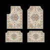 Alfombrillas de Piso Bohemianas de Venta Caliente Transfronterizas de Temu, Resistentes a Manchas, Resistentes al Desgaste y Fáciles de Cuidar, Juego de Cuatro Piezas de Alfombrillas para Coche, Listas para la Venta