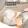 Modelo Nuevo 2025 Cuchara de Arroz de Acero Inoxidable con Mango de Silicona para Servir Arroz Sin Pegarse a la Arrocera Cuchara de Arroz para el Hogar