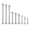 Cross-border hot selling human body puncture tongue nail ball tip vertebra stainless steel ear bone nail puncture jewelry AliExpress Amazon