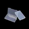 Caja de Empaque Rectangular de PP Transparente, Caja para Organizar Tarjetas de Archivo, Sellos, Caja de Almacenamiento para Piezas de Ferretería, Caja para Material