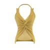 Temperamento Elegante Francés Diseño Puro Lujuria Camisola de Encaje Falso de Dos Piezas Top de Verano para Mujer para Adelgazar la Cintura