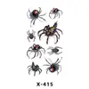 Nuevas Pegatinas de Tatuaje de Halloween Transfronterizas, Pegatinas de Cicatrices Divertidas para Fiesta, Tatuajes Realistas de Manchas de Sangre, Venta Directa del Fabricante