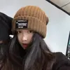 Gorro de Lana Caliente Tejido para Circunferencia de Cabeza Grande para Otoño e Invierno, Ajuste Holgado, Gorro Slouchy Adelgazante, Protección para Orejas Estilo Japonés, Cobertura para la Cabeza a Prueba de Frío