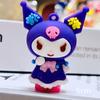 Adornos Grandes y Lindos de Kuromi de Dibujos Animados de Plástico Blando Colgante para Bolsa de Kuromi Decoración para Pastel Regalos para Puesto Callejero de Repostería