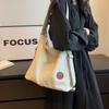 Mochila de Lona para Mujer, Moderna, Casual, Versátil, Tendencia, Multifuncional, Color Sólido, Ligera, Mochila Escolar para Estudiante, Repelente al Agua