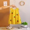 Ropa Sin Mangas Para Niñas de Comercio Exterior 2026 Verano Nuevo Elegante Infantil Lindo Vestido Chaleco de Cereza 3D
