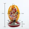 Alimentador de Colibríes, Comedero para Pájaros, Suministros para Mascotas, Suministros de Jardín, Alimentador de Agua y Comida para Colibríes de Vidrio de Color