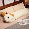Almofada Longa Fofa em Formato de Cachorro para Meninas Dormirem com Entre as Pernas, Almofada para Dormir de Lado, Almofada Especial para Gestantes, Almofada de Cabeceira