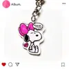 Llavero de Snoopy, Colgante Creativo y de Aspecto Elevado para Pareja, Lindo Llavero, Accesorio Decorativo Colgante Acrílico para Mochila