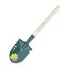 Pequena pá de engenheiro, pá de ferro para exterior, pequena pá de pesca, pá multi-funcional para camping e exterior para pesca e limpeza de terreno