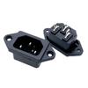 IEC320-C14 produto palavra chassis bateria carro cor display interface tomada de alimentação CA com parafuso de orelha furo de fixação