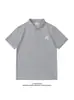 Nueva Camisa Polo de Solapa de Marca de Moda para Hombre Holgada de Manga Corta Verano Peso Pesado Casual Americana para Hombre Top Versátil