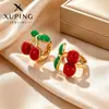 Xuping Brazaletes Rusos Transfronterizos para Oreja, Aros Color Oro de 18K con Incrustaciones de Diamantes, Joyería de Lujo Ligero de Alta Gama al por Mayor para Mujeres