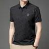 Camiseta más vendida para hombre 2026 verano nueva camisa POLO de manga corta con estampado integral y logo en el pecho, disponible para dropshipping
