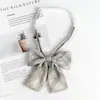 [Corbatín] Corbatín a Cuadros Estilo Japonés Accesorios para Mujer jk Camisa Corbata Estilo Preppy Uniforme de Marinero Decoración para Foto de Graduación